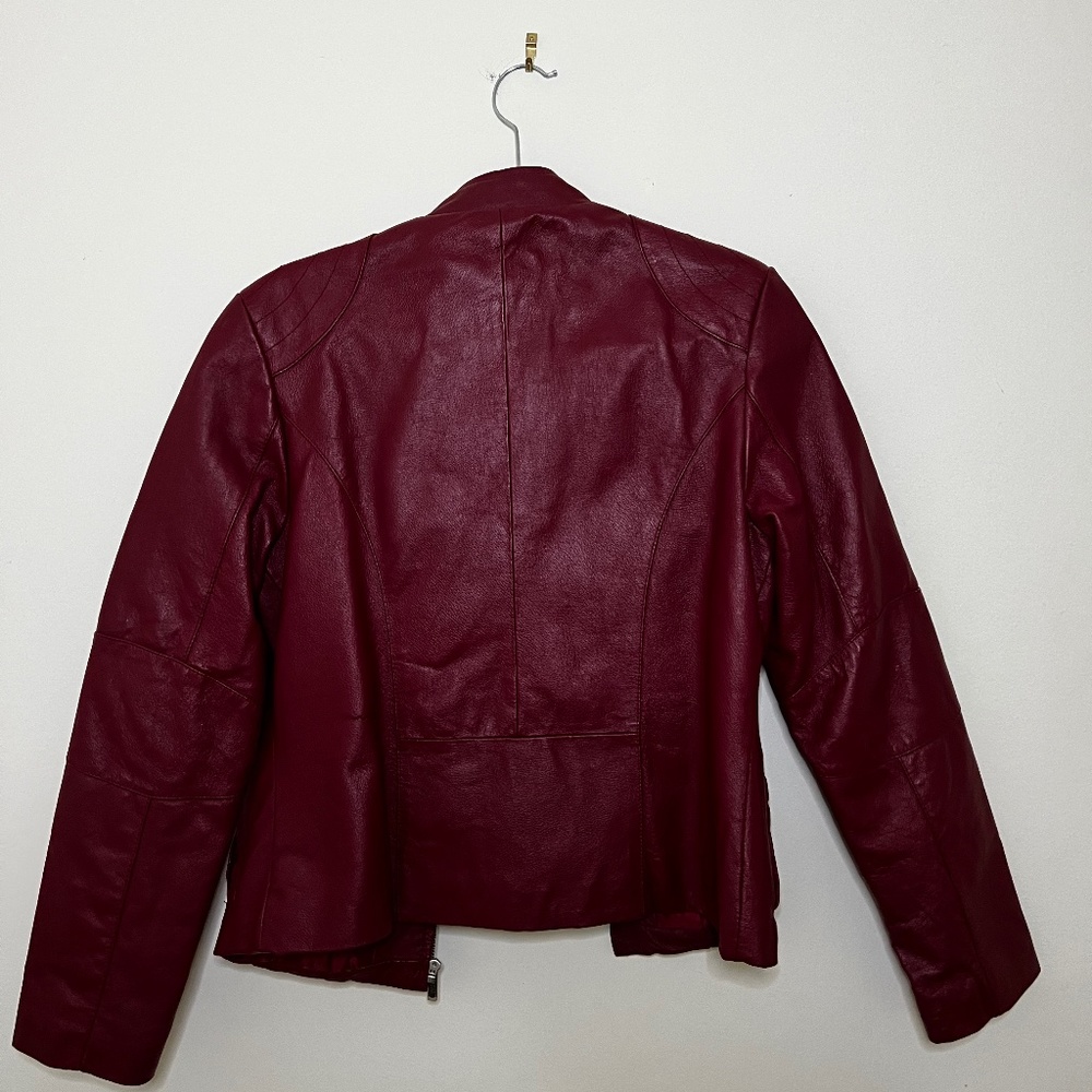 Marc Mattis, red leather jacket